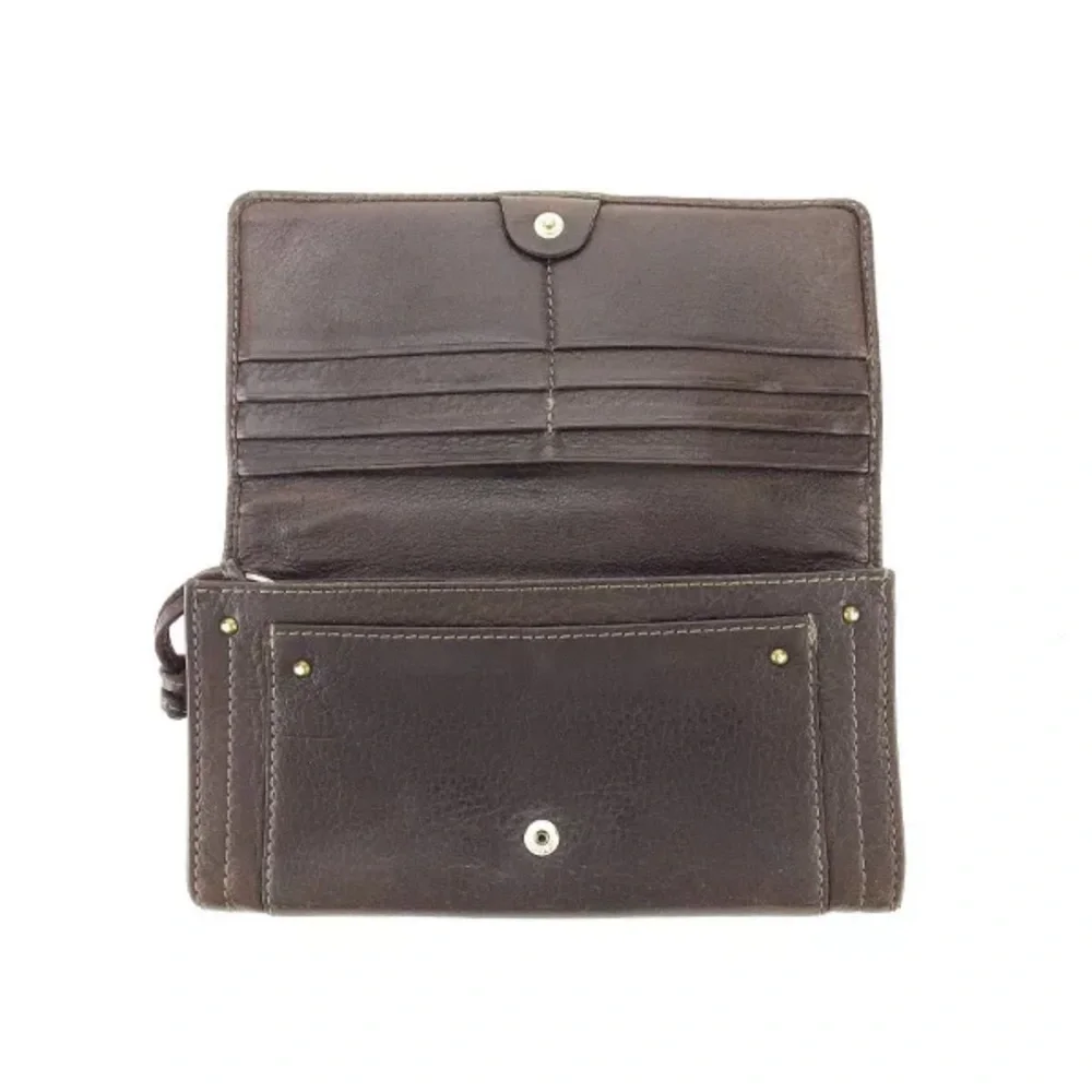 EUC-Chloe Paddington Brown Leather Long Bifold Wallet. 🎉🔥